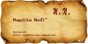 Magdika Noé névjegykártya